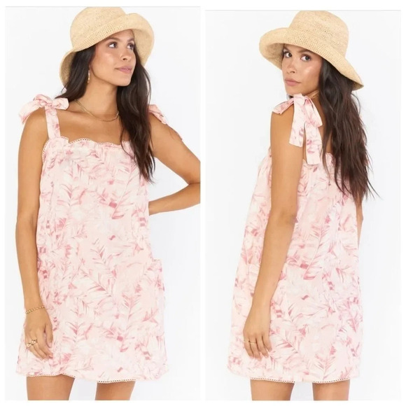 Show Me Your MuMu Sunshine Palm Majestic Linen Dress - Picture 1 of 14